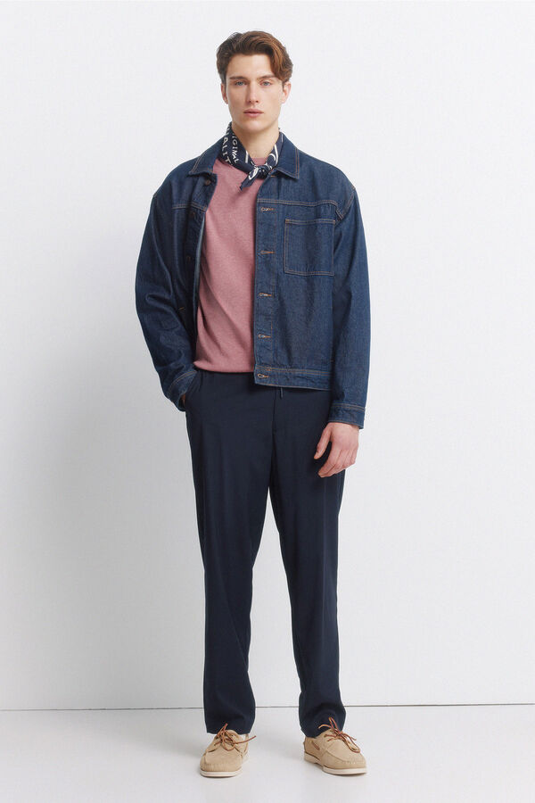 Springfield Camisola b&aacute;sica logo Springfield rosa