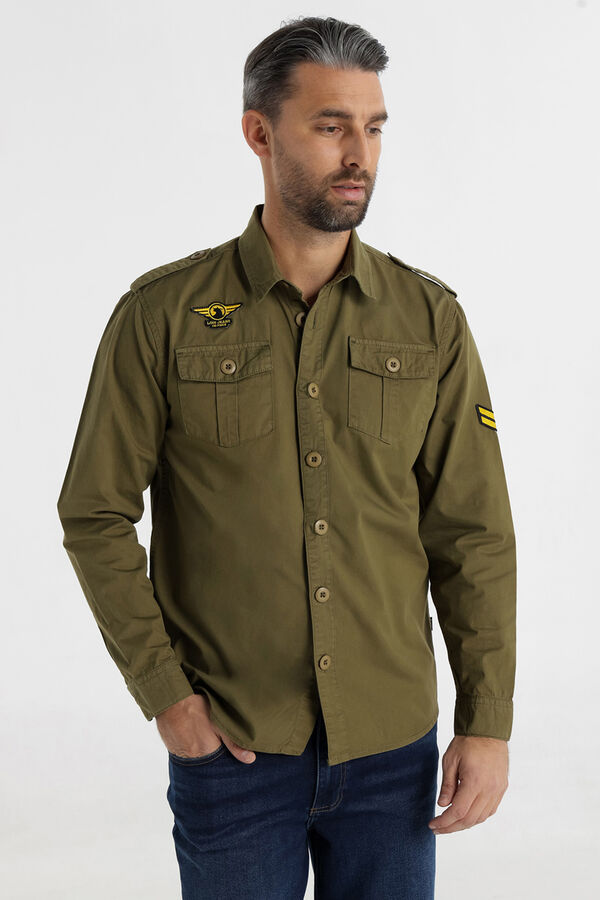 Lois Camisa de manga manga comprida verde