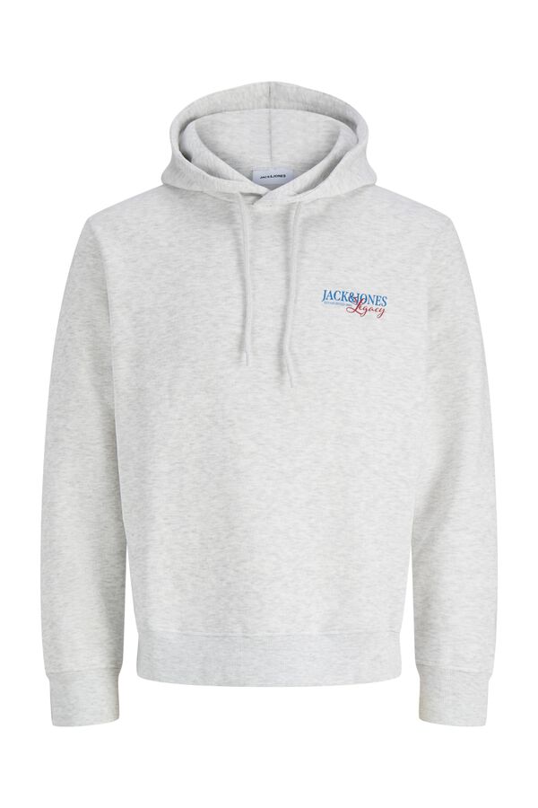 Jack & Jones Sweatshirt relaxed com capuz branco