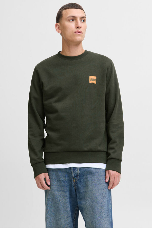 Jack & Jones Sweatshirt com logo contrastante verde