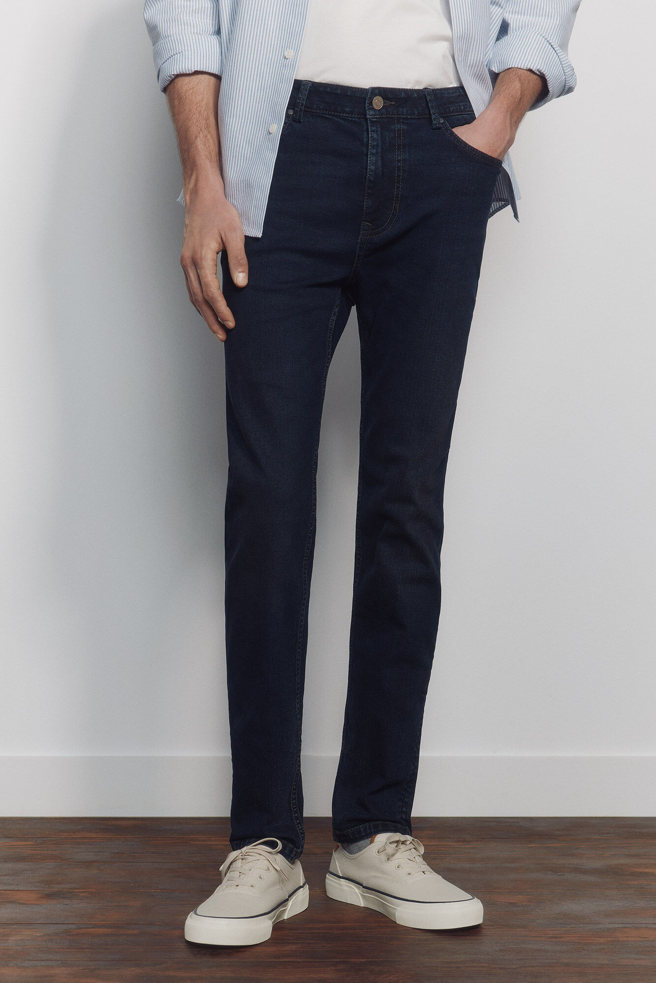 Springfield Jeans azul muito escuro skinny fit