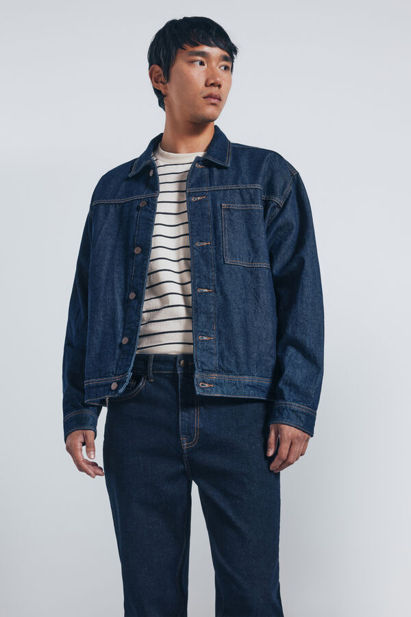 Springfield Jeans slim fit desbotado azul