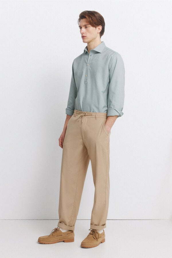 Springfield camisa polo oxford leve verde