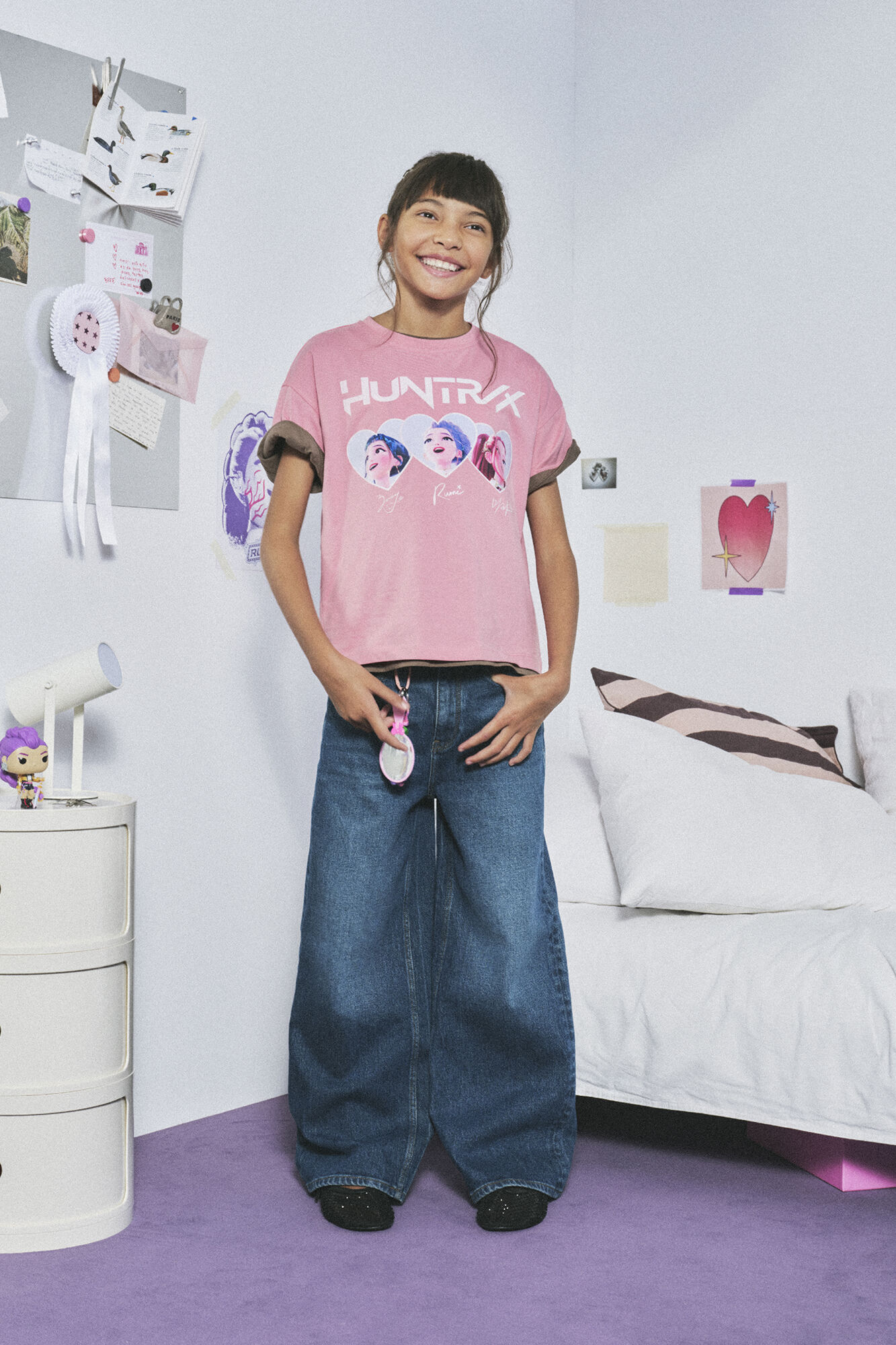 Springfield Kids T-shirt de manga curta "KPOP HUNTRIX" menina