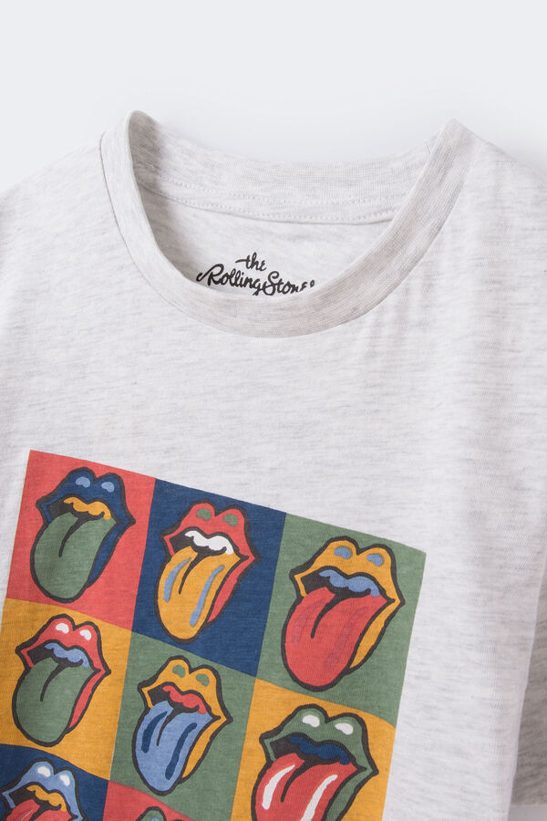 Springfield Camiseta Rolling Stones niño gris medio