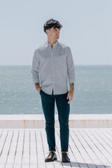 Celopman Camisa xadrez &agrave;s riscas azul