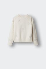 Springfield Kids Camisola de estrelas para menina branco