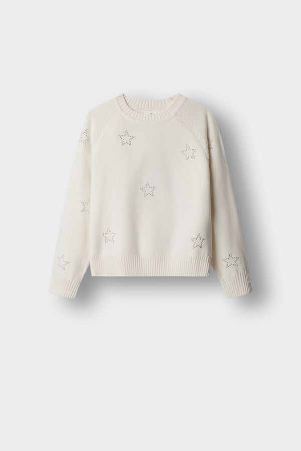 Springfield Kids Camisola de estrelas para menina branco