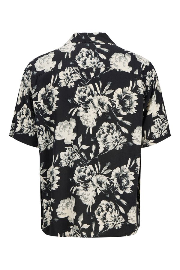 Jack & Jones Camisa loose fit em viscose preto