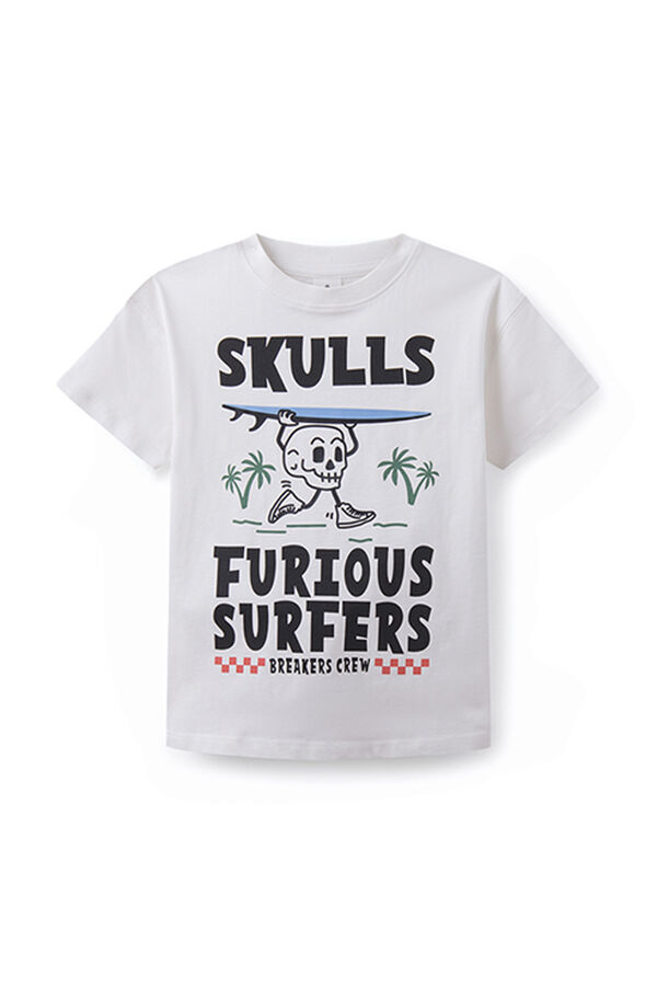 Springfield T-shirt "furious surfers" rapaz cru