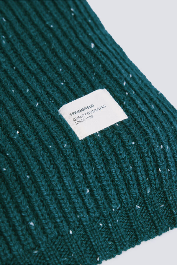 Springfield Cachecol canelado Neps verde