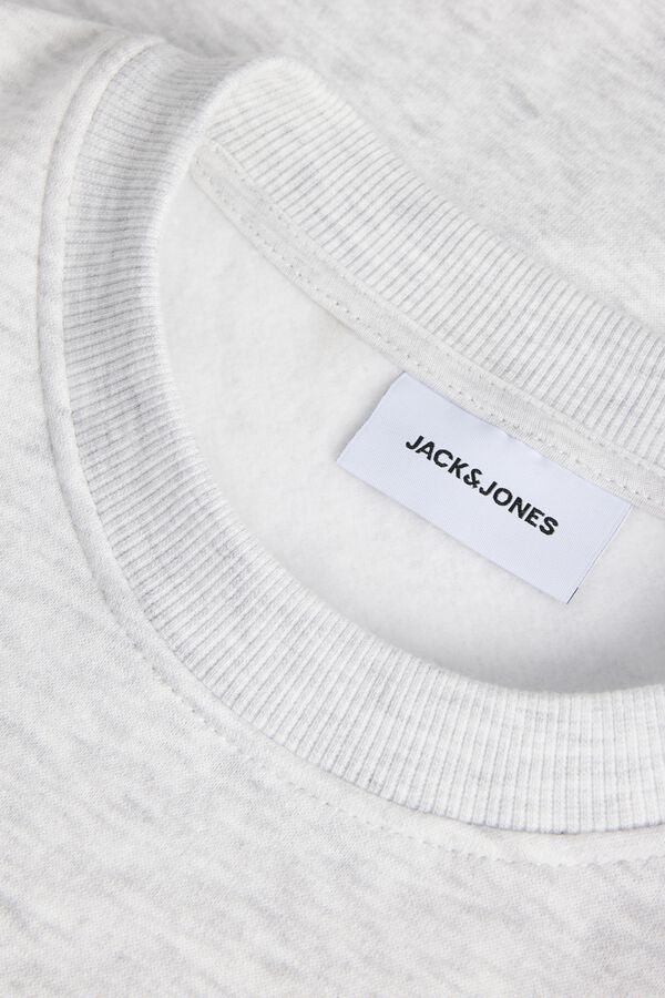 Jack & Jones Sudadera cuello redondo blanco