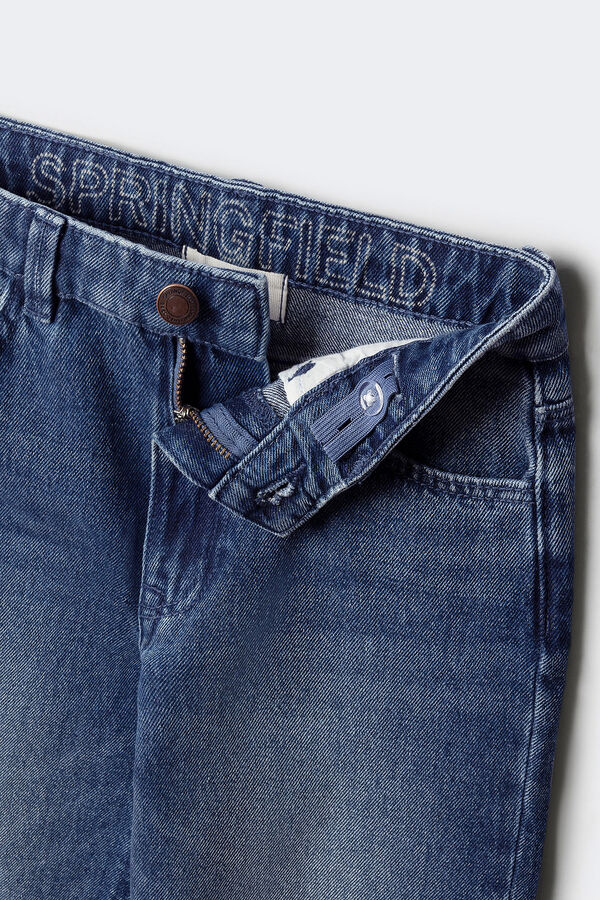Springfield Kids Jeans reto para meninos azul