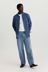 Springfield Camisa oxford de ganga azul