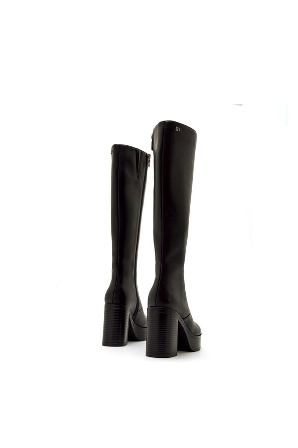 MTNG Botas de tac&oacute;n con plataforma negro