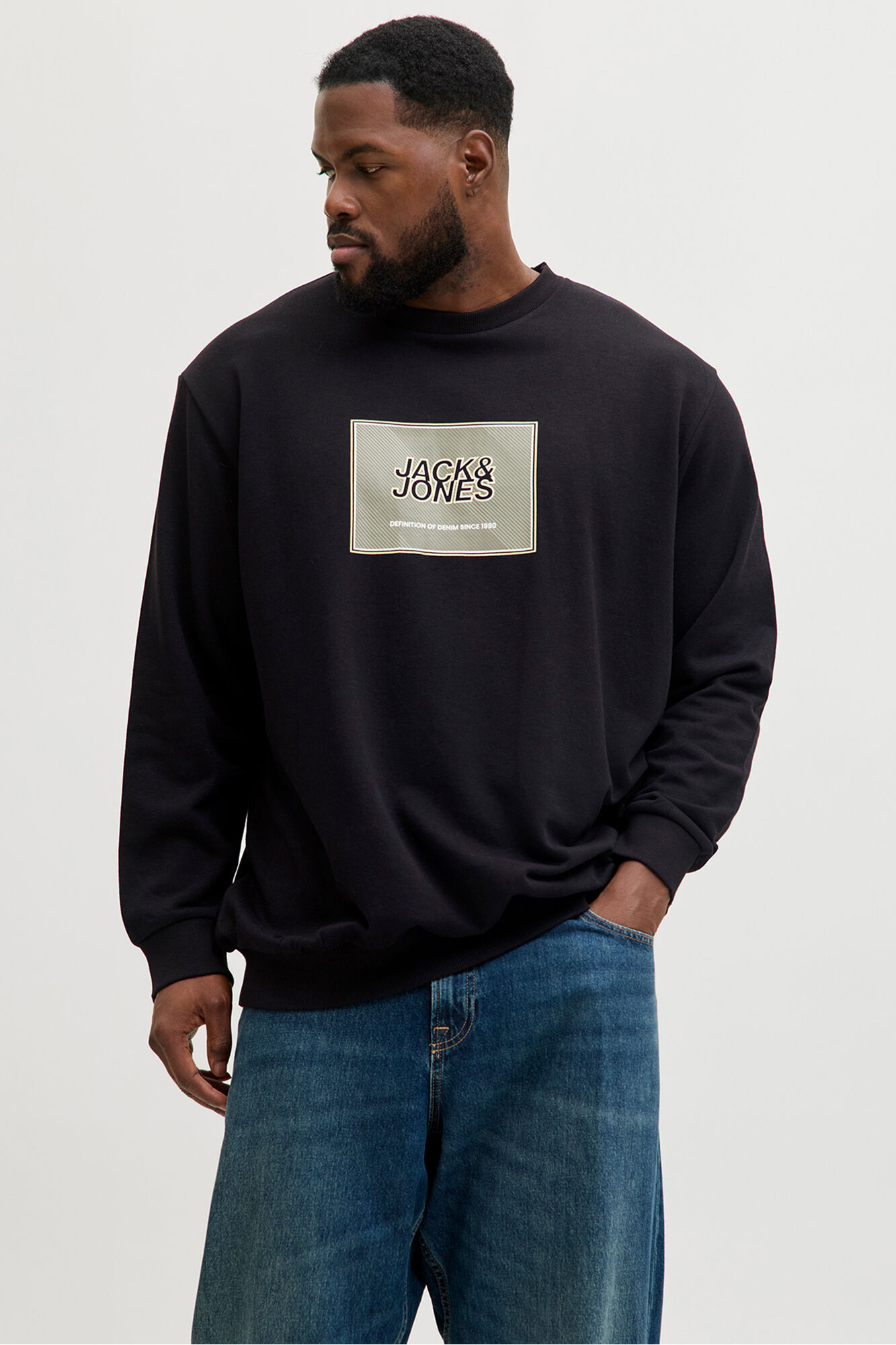 Jack & Jones PLUS Sudadera logo cuadrado
