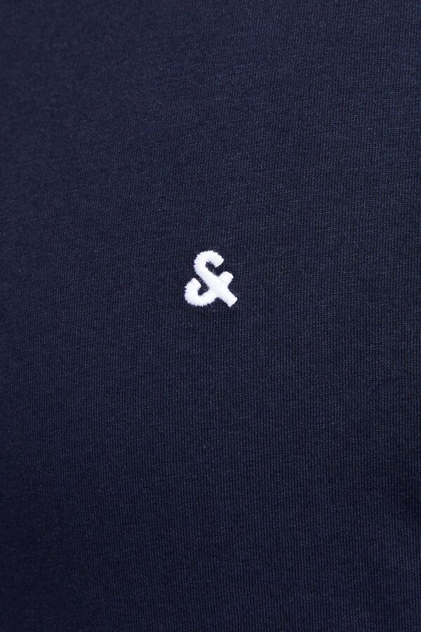 Jack & Jones PLUS T-shirt bordada de manga curta azul