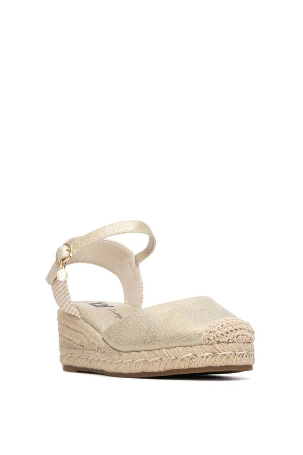 XTI Alpercata em camur&ccedil;a cunha estampado