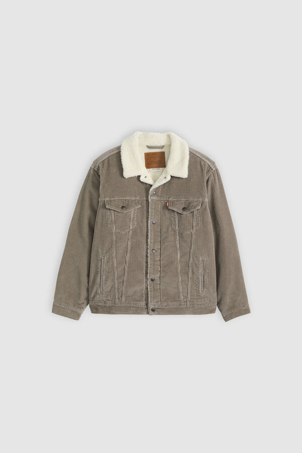 Levi's Blus&atilde;o de ganga com borrego estampado