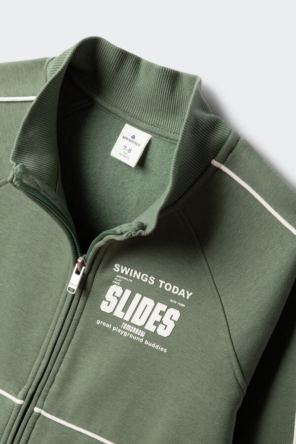 Springfield Kids Sweatshirt retro para menino verde