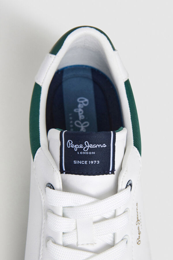 Pepe Jeans Tênis Clássico Com Detalhes Em Camurça verde