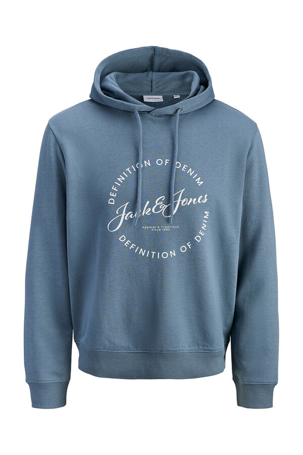 Jack & Jones Sweatshirt com capuz em felpa suave cinzento