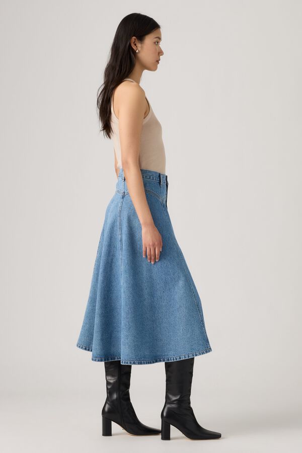 Levi's Saia jeans midi azul