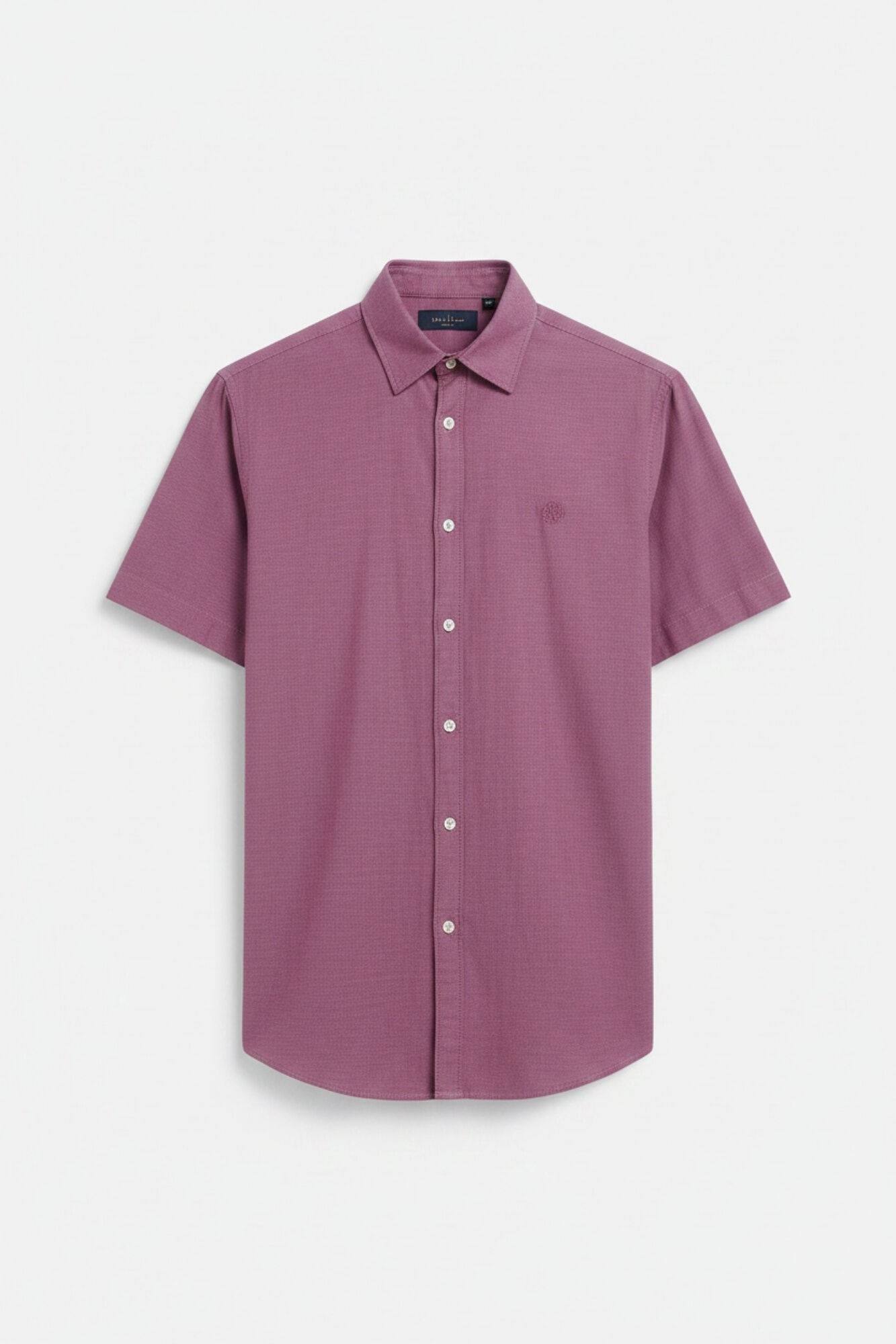 Springfield Camisa de manga curta com estrutura bicolor
