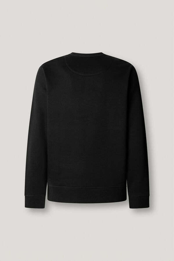 Pepe Jeans Round neck logo sweatshirt black