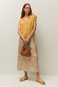 Systemaction Falda larga estampada