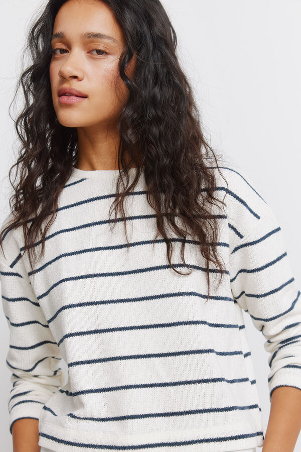 Springfield T-shirt Chenilla bimateria bege