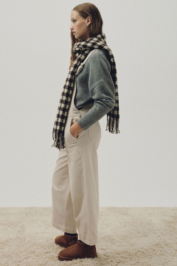 Springfield Macac&atilde;o de veludo cotel&ecirc; cru