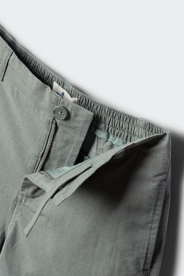 Springfield Kids Bermudas chino aos quadrados para menino verde
