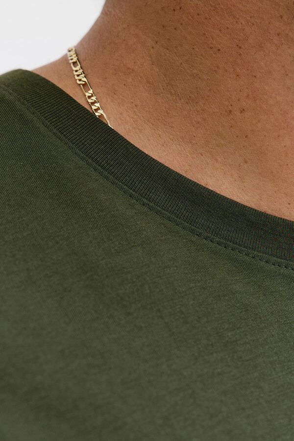 Jack & Jones PLUS T-shirt b&aacute;sica manga curta verde