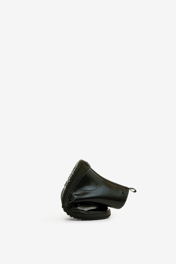 MTNG Botins barefoot militares com sola plana preto