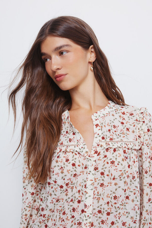 Springfield Blusa estampada com folho estampado