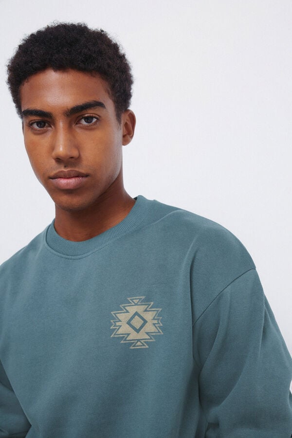 Springfield Moletom com gola caixa Legend azul