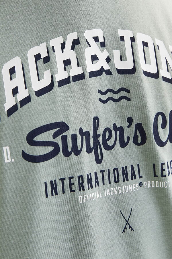 Jack & Jones T-shirt padr&atilde;o fit verde