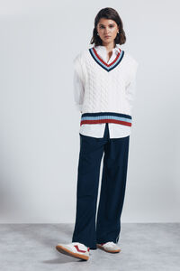 Springfield Calça jogger riscas lateralmente