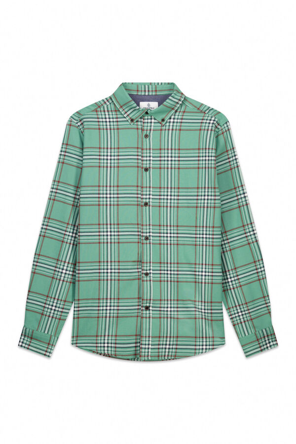 Springfield Camisa xadrez verde