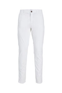 Springfield Pantalón chino slim fit blanco