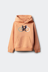 Springfield Kids Sweatshirt infantil com capuz para capuz vermelho