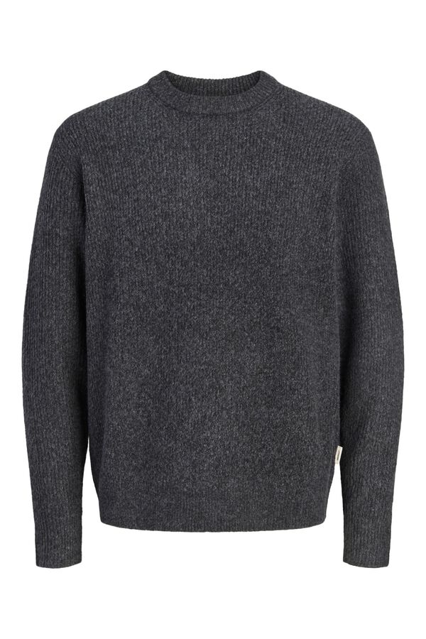 Jack & Jones Camisola relaxed gola redonda preto