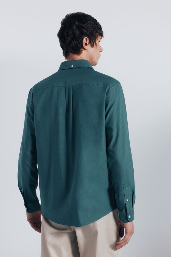 Springfield Camisa Oxford Leve verde