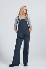 Springfield Kids Macacão xadrez feminino cinzento