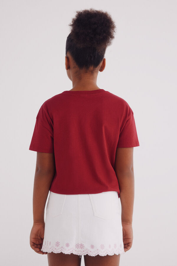 Springfield Kids Saia bordada de menina branco