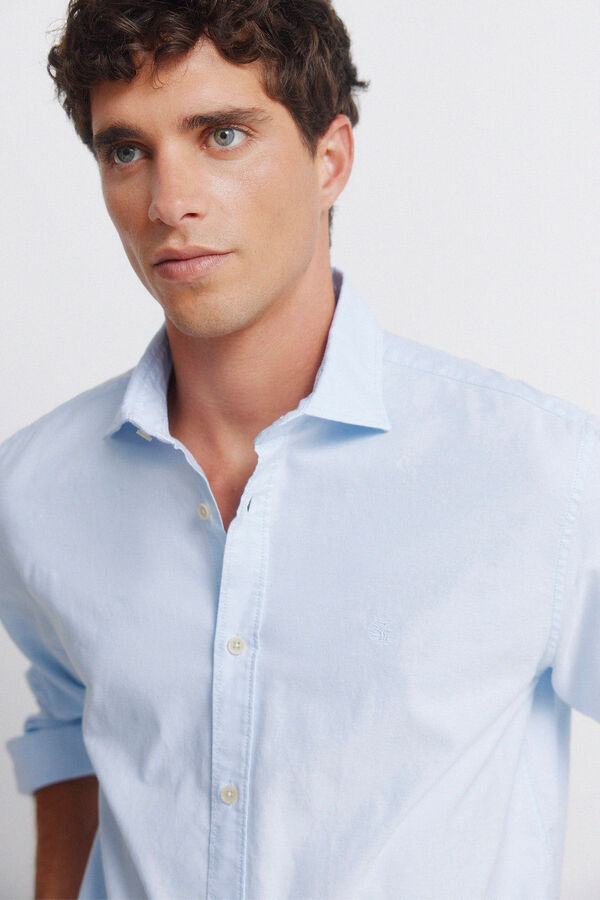 Springfield Camisa Oxford leve azul