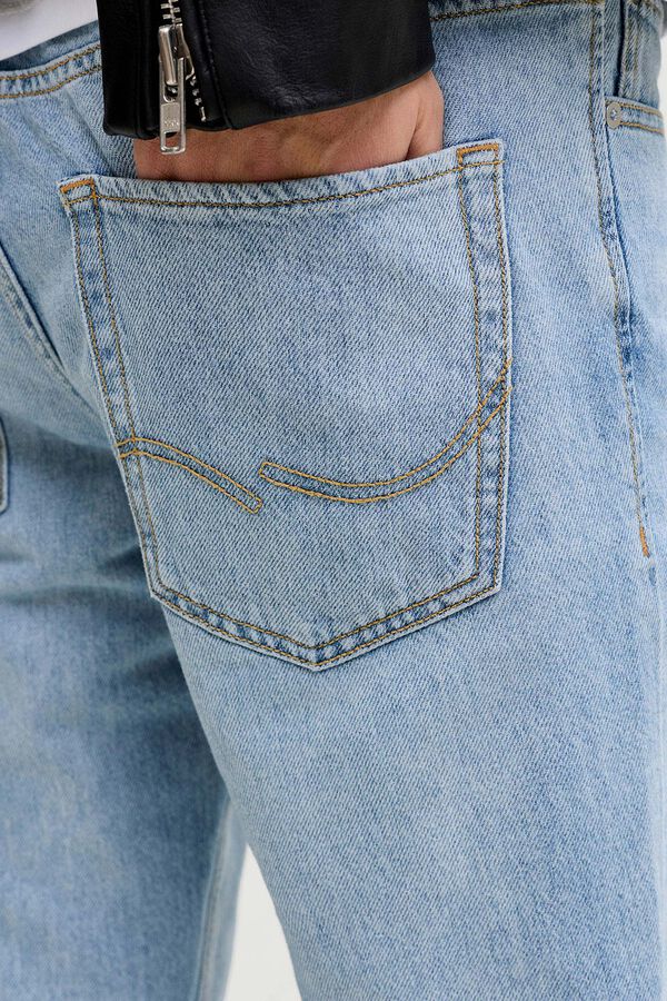 Jack & Jones Jeans regular cintura m&eacute;dia lavagem azul