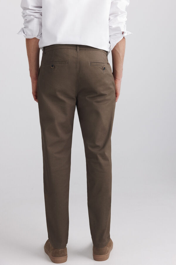 Springfield Cal&ccedil;as chino microestampadas slim fit cru