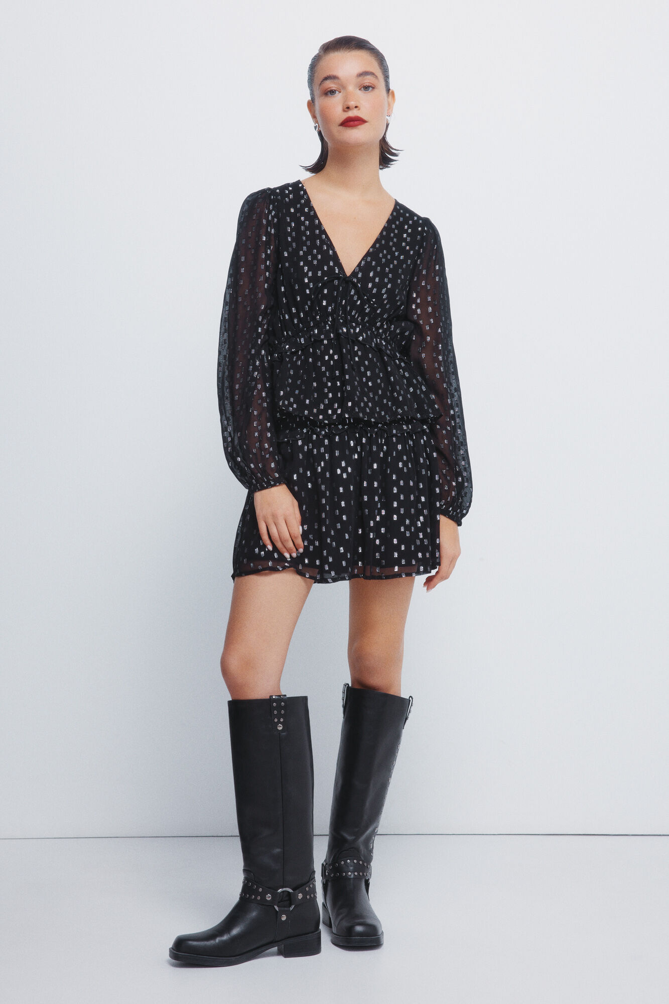 Springfield Saia de lurex